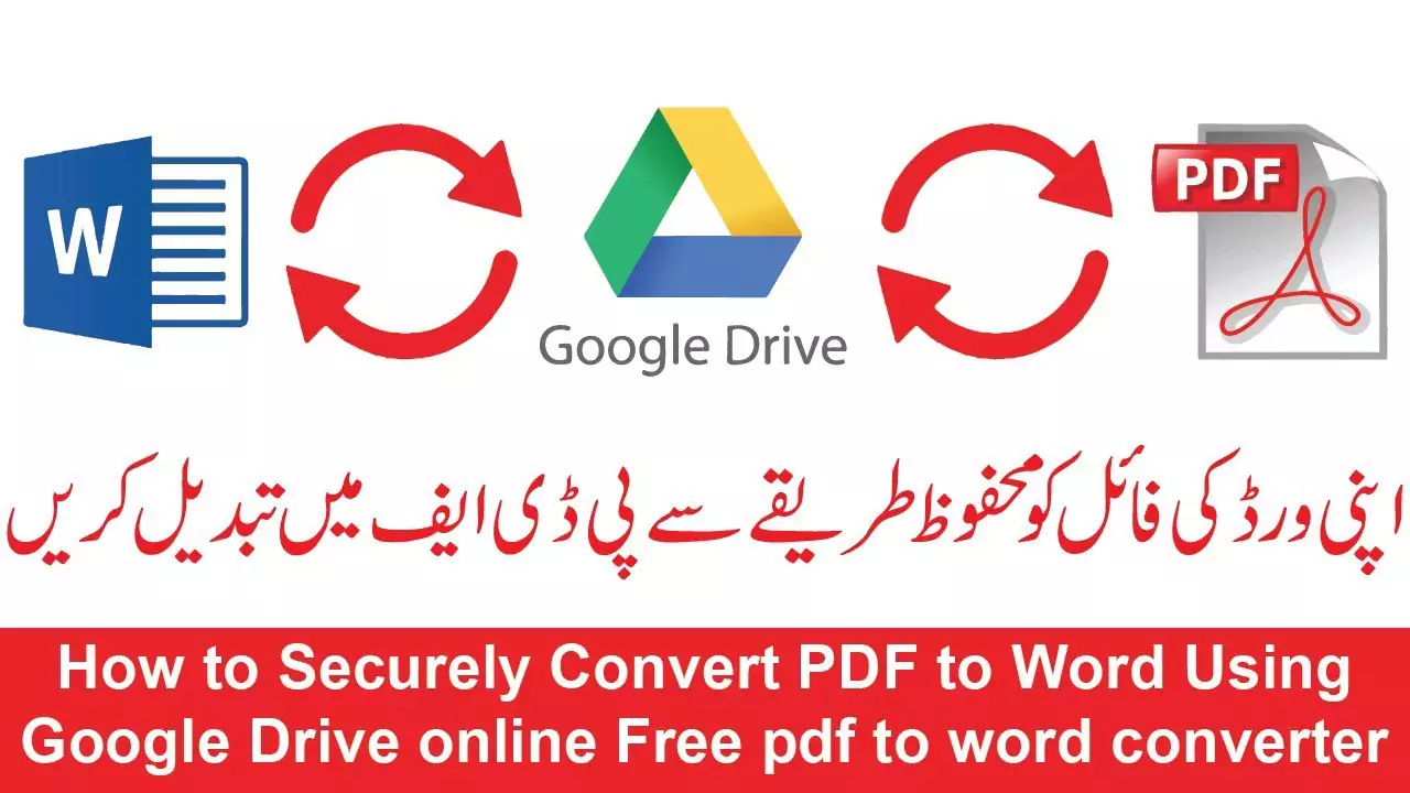 Convert PDF to Word Using Google Drive online Free PDF to word converter -  Tech Talk