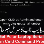 How to Get Pc or Laptop Serial Number From Cmd Command Prompt