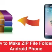 How to make zip file/folder in android phone