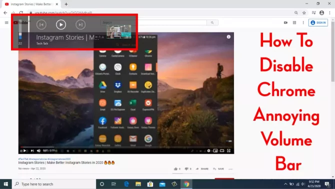 How to Disable Chrome Volume Media Control Pop up on Windows 10