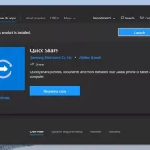 Samsung O and Quick share are arriving in the Windows 10
