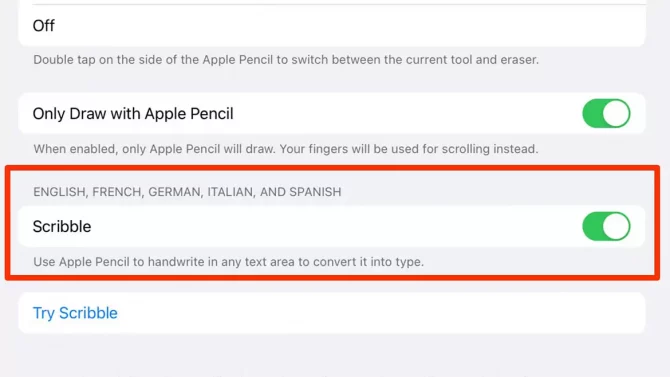 iPadOS 14.5 beta adds Apple pencil Scribble support for German, French, Spanish, Italian and Portuguese languages