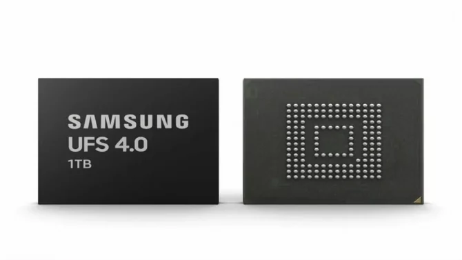 Samsung Is Presenting The Super-Fast UFS 4.0 Flash Storage.
